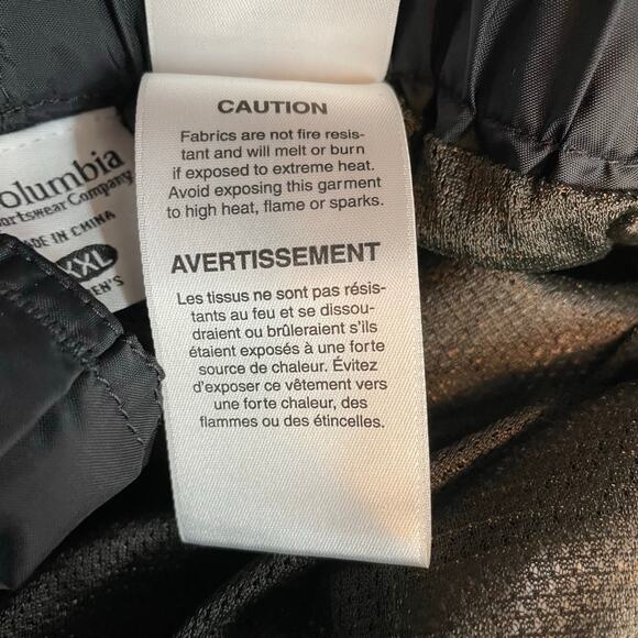 Columbia Omni-Tech Seam Sealed Waterproof Rain Pants Black Nylon Outdoors XXL - Picture 12 of 12